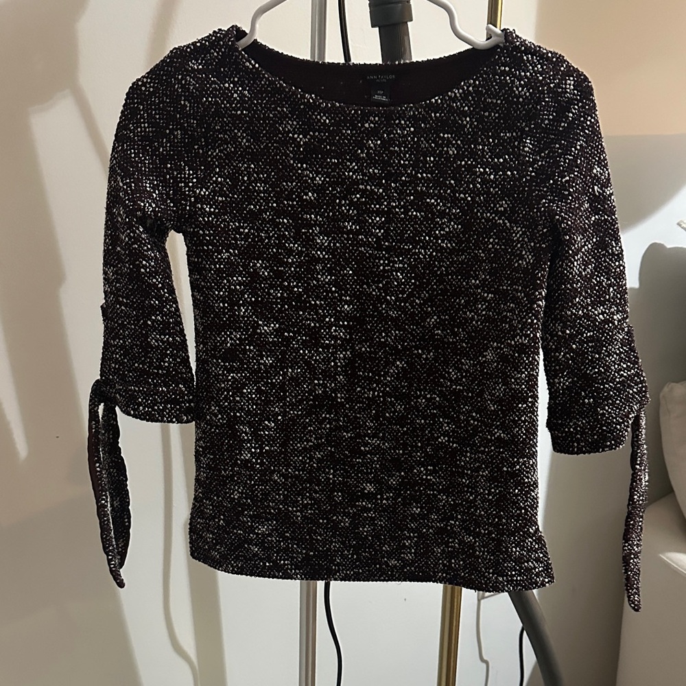 Elegant Black and White Women's Blouse